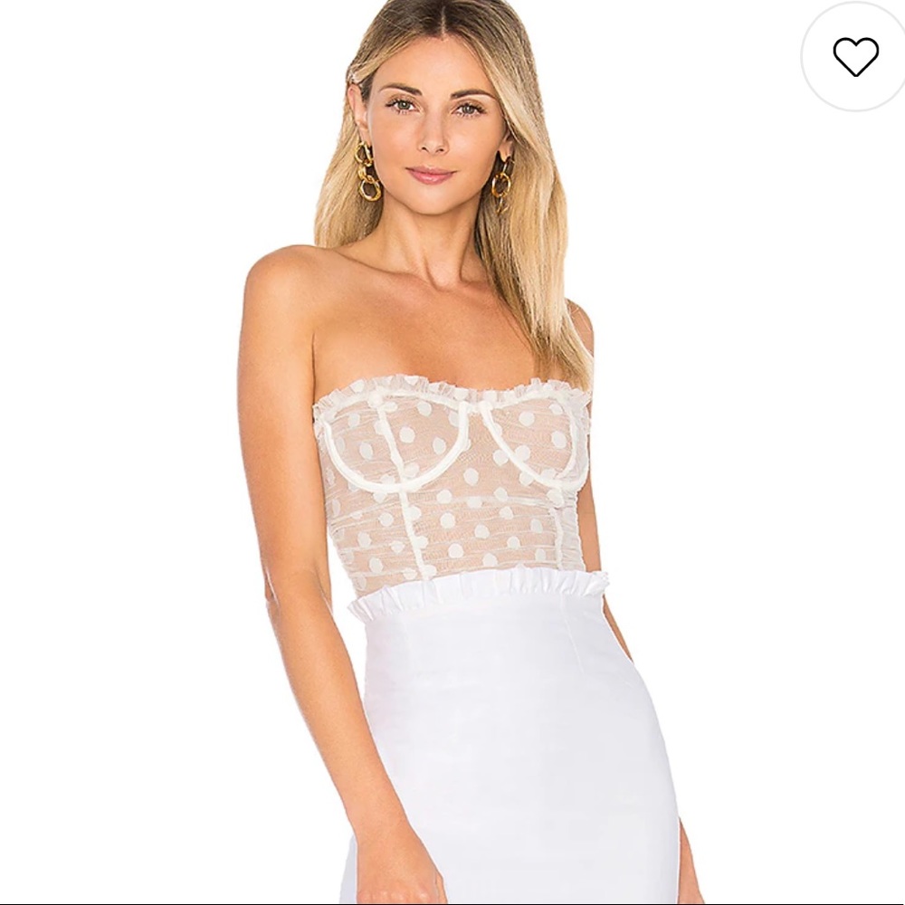 Majorelle wyn body suit in white - Picture 2 of 4